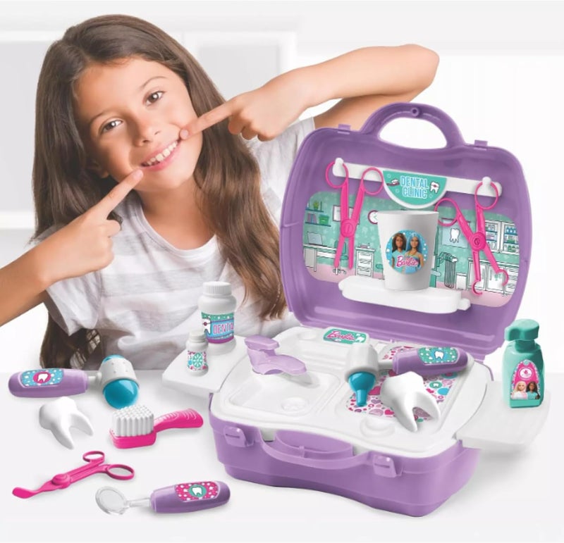 Barbie Dentist On The Go Playset - Over 20 Pieces - Image 2